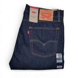 Levi's 513 Slim Straight Fit Jeans Mens Size 36x32 Dark Rinse NWT